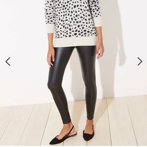 Loft faux leather leggings